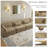 Maelina 4 - Piece Upholstered Camel Corduroy Modular Sectional Sofa with Pillow Back and Solid Wood Legs-268349936-244594880