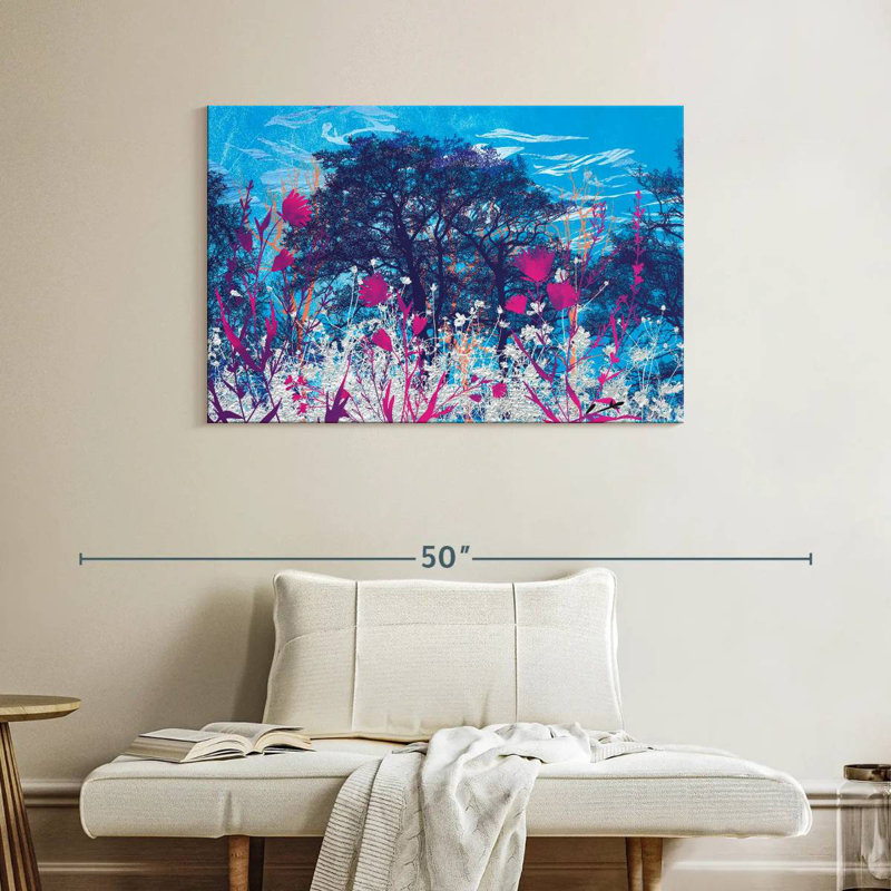 Alvord Blue Sky Meadow Foliage, 26" H x 39" W