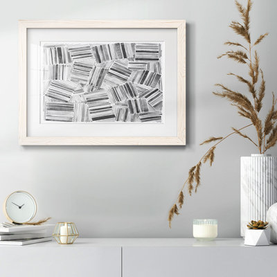 Motif matelassé III, impression sur papier encadrée