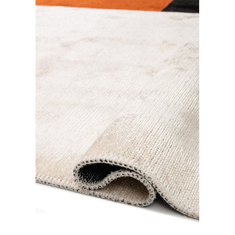 Tapis abstrait à panneaux abstraits, Rectangle 7 pi 10 po x 9 pi 10 po