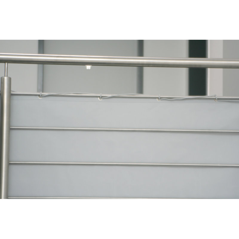 New Portland Privacy Fence, Grey/Brown/Blue, 90cm H x 300cm W