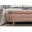 Banc de rangement en tissu avec pieds en bois pour chambre à coucher-111865340