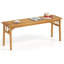 Banc de pique-nique en bois d'acacia Gymax
