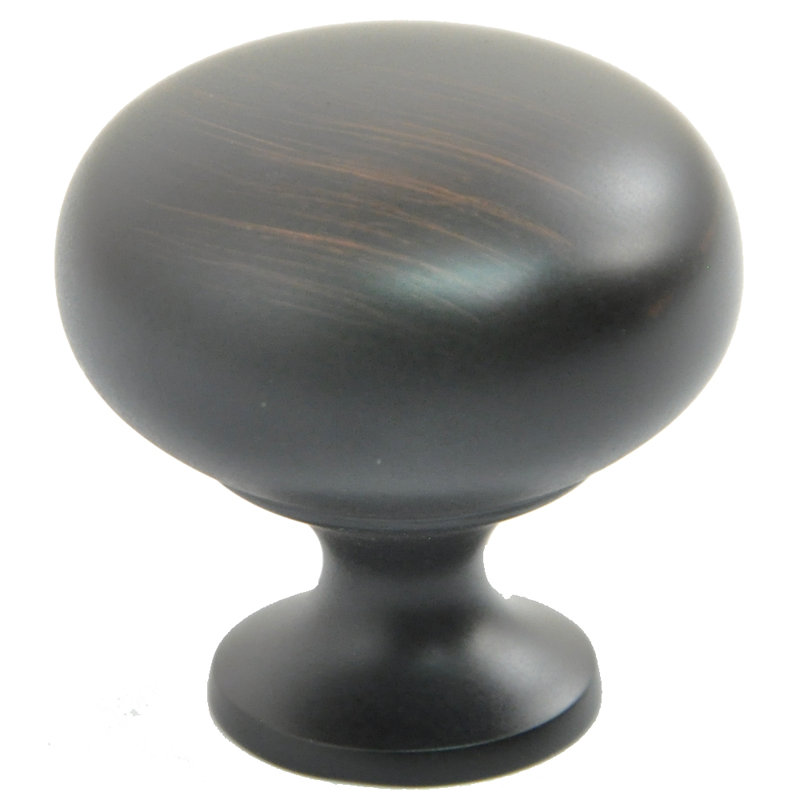 1 1/2" Diameter Mushroom Knob, Oil Rubbed Bronze