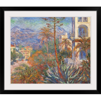 «Maisons à Bordviera, 1884, musée d'Orsay, Paris, France» par Claude Monet, reproduction d'art