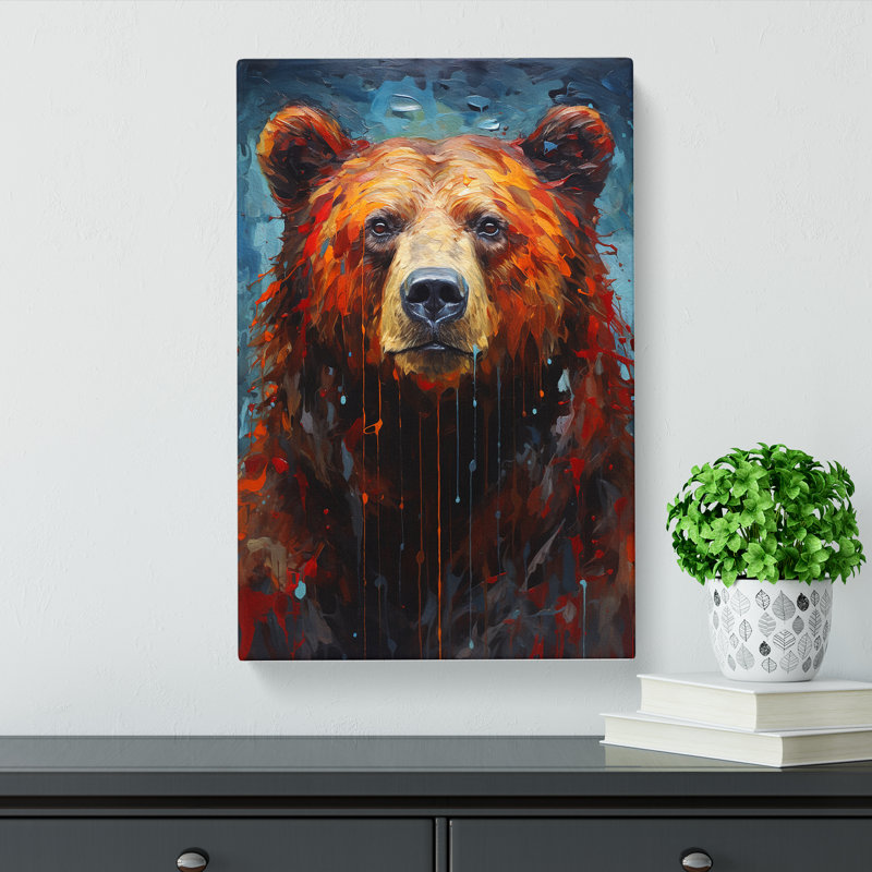 Bear Informel - Wrapped Canvas, 60cm H x 40cm W x 3cm D