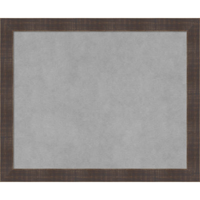 Magnetic Solid Wood Framed Metal Bulletin Board