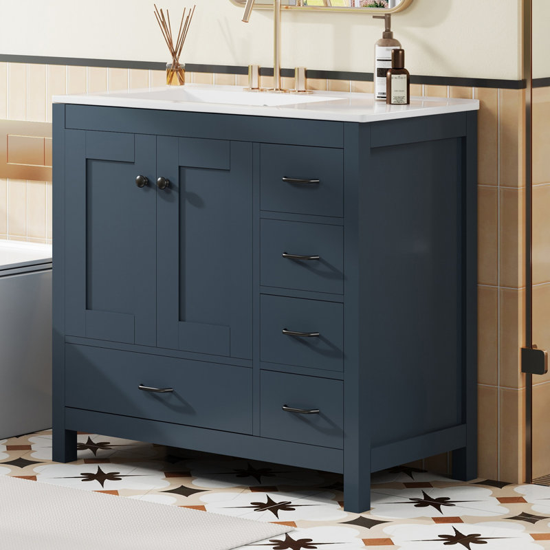 Meuble-lavabo 36 po avec lavabo en céramique