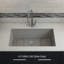 Évier de cuisine 32 po x 19 po en quartz platine, évier simple, évier encastré, évier de cuisine en granite-101021180