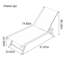Chaise longue d'extérieur en alliage d'aluminium Njomza-195559257