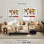 Aliaz World Map Abstract Mondrian Style I-107844796