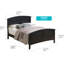 Lit confortable et confortable pour une nuit de sommeil relaxante et paisible, parfait pour créer un environnement de chambre à coucher serein et invitant.-1792197827-1792197828