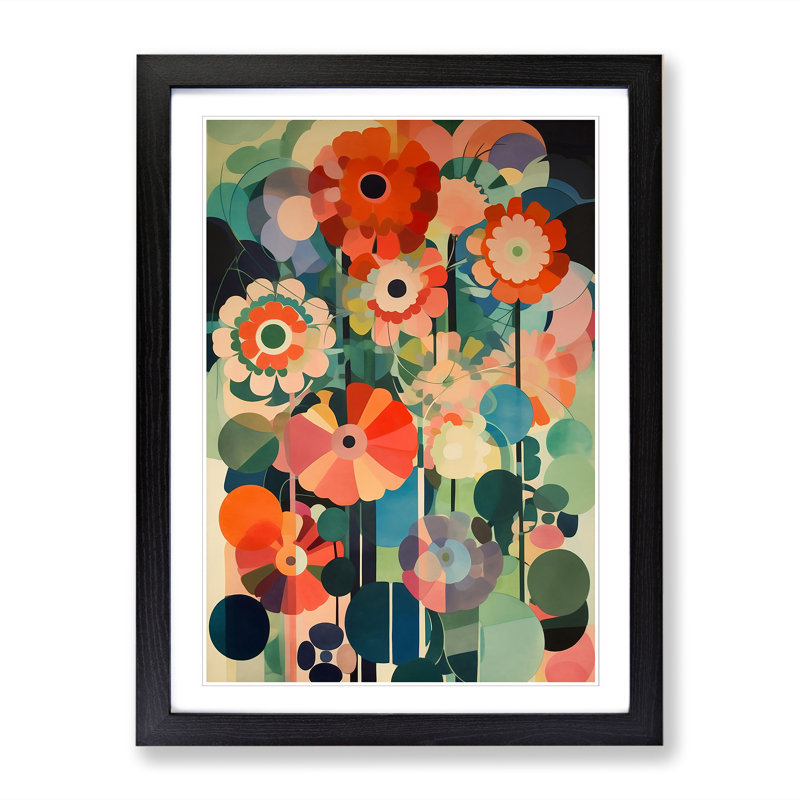 Mixed Flowers Vol.6 - Picture Frame Print, Black, 64cm H x 46cm W x 2cm D