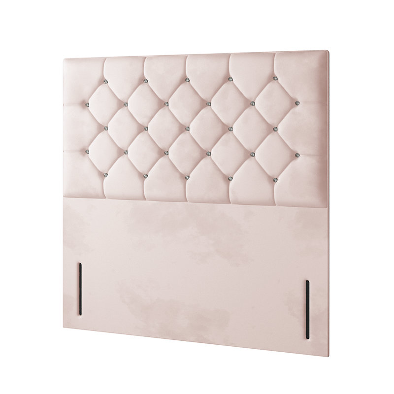Eberhardt Divan Bed Base, No Drawers, Kingsize (5'), Pink