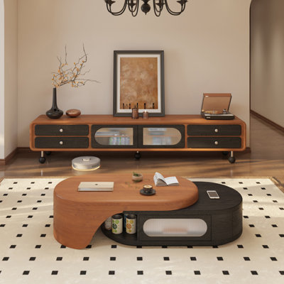 Expandable Coffee Table with Hidden Storage