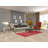 Red Over-Dyed Anatolian Distressed Turkish Rug 4x7