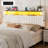  California King Headboard Only With Storage, Adjustable Height, Velvet Upholstered Cal King Head Board With Led Lights & Charging Station, Modern Freestanding Headboard, Easy Assembly, White-667575262-667575255