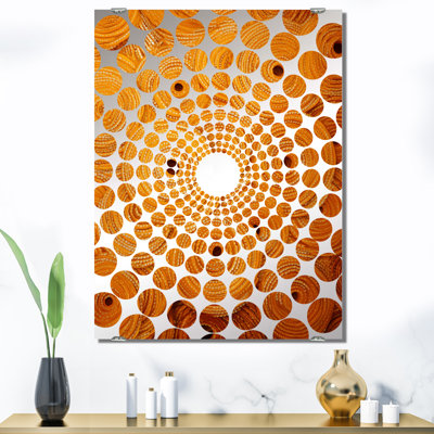 «Floral Twilight Dream Abstract Collages II», miroir mural à collage abstrait MIR131723
