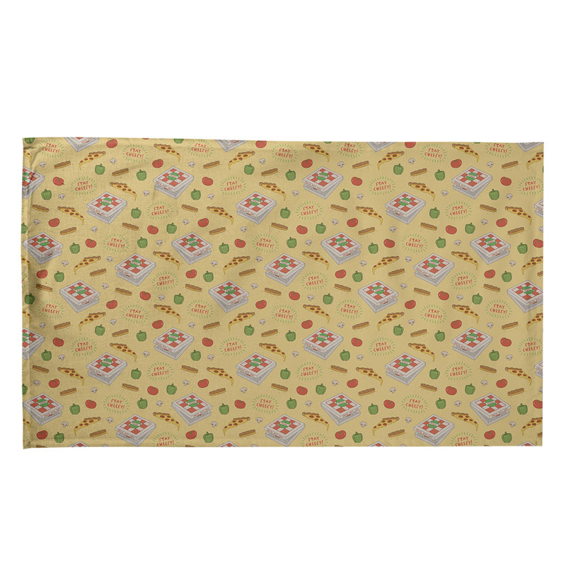 Mcguinness Tea Towel Kitchen Towel, Cotton Twill, Yellow