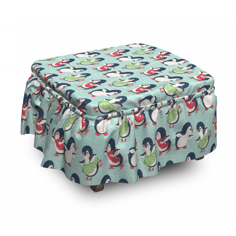 Box Cushion Ottoman Slipcover