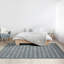 Tapis bleu en polypropylène tissé à la machine Alleigha-635406337