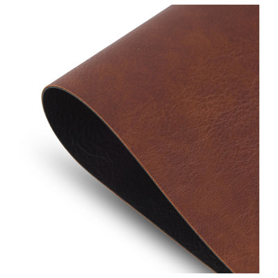 Ensemble de napperon réversible en cuir végétalien réversible 12 po x 18 po D mati