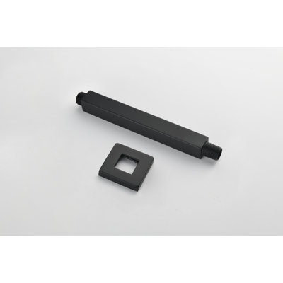 Ceiling Mount Shower Arm 10.5 x 3 x 3 Inch Stainless Steel 1 Piece Matte Black