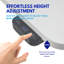 Akim 70cm W Laptop Standing Desk with Tilting Top & Rechargeable Battery and Two-Way Installation-883274946