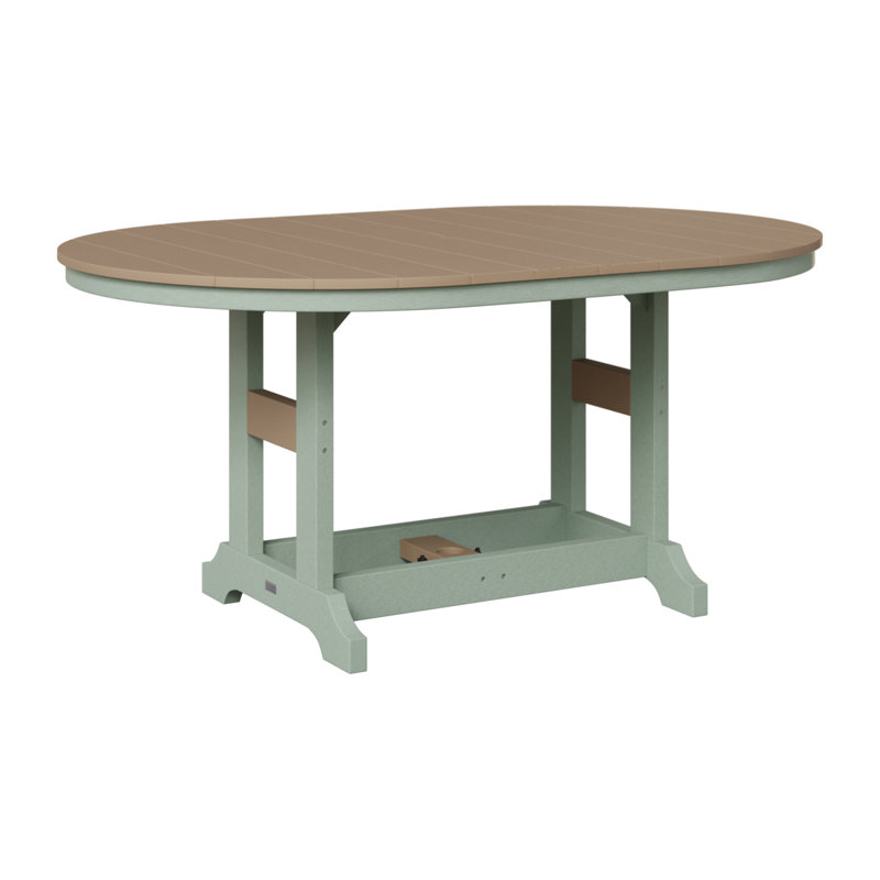 Table de bar Berlin Classic, H 39,5 po x l 44 po x P 64 po, Écume de mer, écume de mer, Bois vieilli