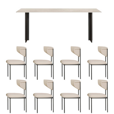 Table et chaises de style moderne