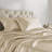 Satin Champagne 100% Satin Luxury Wrinkle Resistant 6-Piece Cal King Sheet Set-111014607-111014612