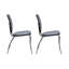 Chaise d'appoint empilable noire Jevgeniy