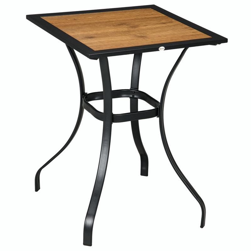 Table de salle à manger d'extérieur carrée L 28,05 po x l 28,05 po Volpe