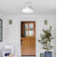 Ventilateur de plafond rétractable à pales avec lumière Whisper-Quiet-130156512