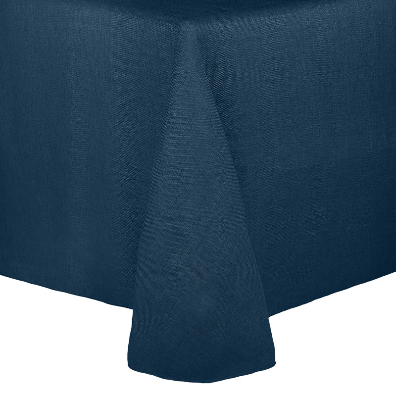 Ultimate Textile Square Tablecloth, 108" x 108", 1, Navy