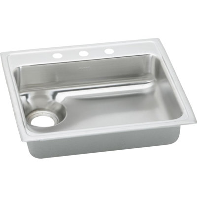 Gourmet 25" L x 22" W Drop-In Kitchen Sink