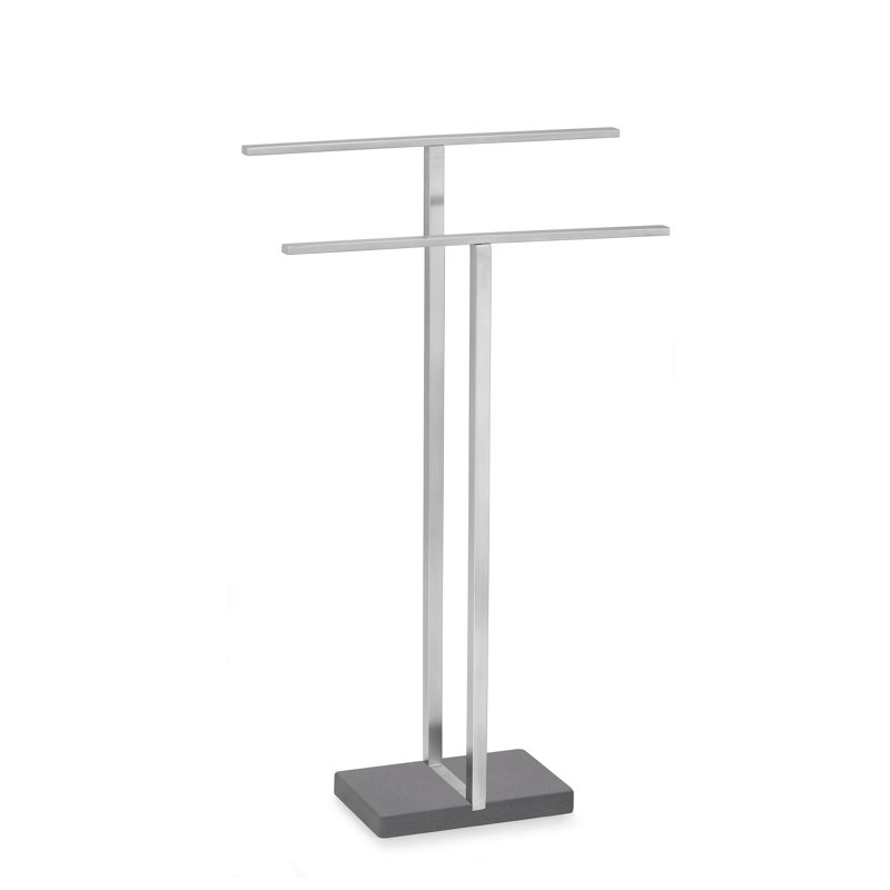 Menoto Free Standing Tower Stand, Matte Stainless Steel