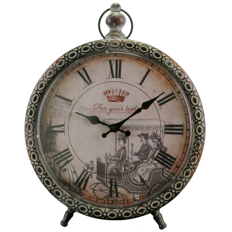 Energicus Stainless Steel Tabletop Clock