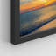 «White Vibrant Blue and Orange Sunset Ocean Sea», impression sur papier 4 pièces-97782331-97782334