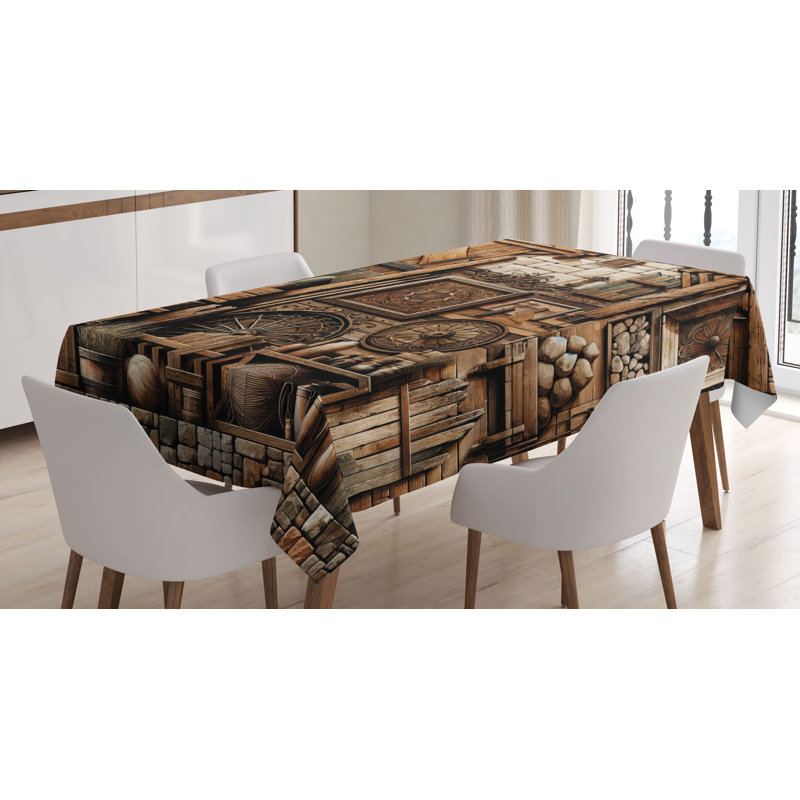 Roncy Rectangle No Pattern Microfiber Tablecloth, 90" Rectangle