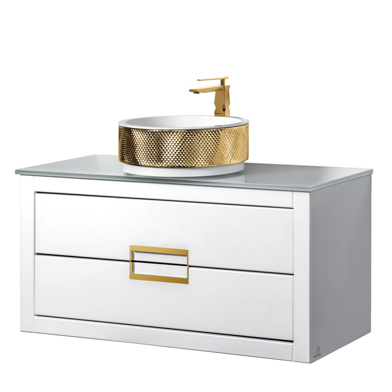 40'' W Single Vanity, White
