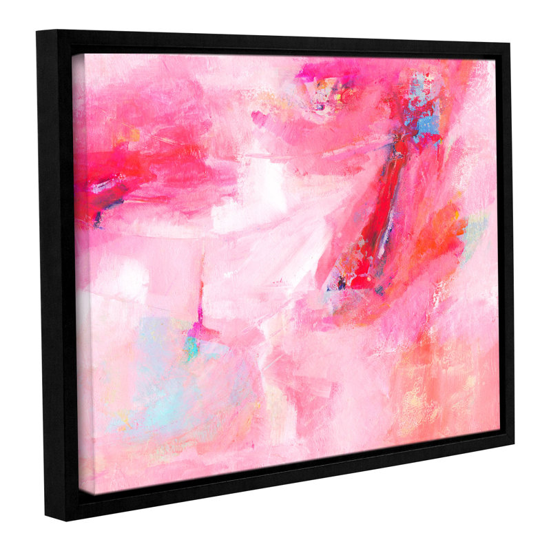 While She Dances by Sia Aryai Print on Canvas, Black Floater Frame, 18" H x 24" W x 2" D