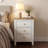 3 Drawer Nightstand With Solid Wood Knobs-1346276160