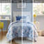 Literie simple / simple TG avec rayures florales, rembourrage, microbien, 2 taies décoratives et coussins décoratifs, coussins décoratifs, emballage compressé pour une livraison efficace-121170392