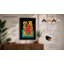 Red Octopus with Characters Modern - Framed Print-1673970321-1673970414