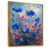 Toile avec cadre flottant or