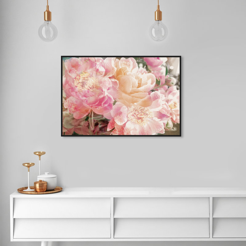 «Floral and Botanical Pe pivons Know Florals» par Oliver Gal - impression d'art graphique, 30 po x 45 po, Cadre flottant noir