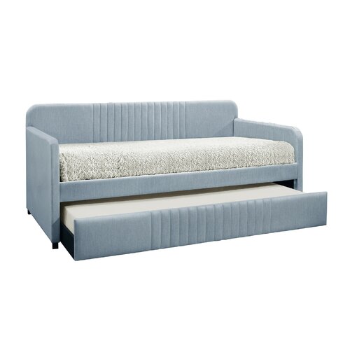 Latitude Run® Aaru Upholstered Daybed with Trundle & Reviews | Wayfair