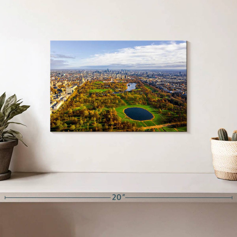 Vue aérienne de Hyde Park, H 8 po x l 12 po