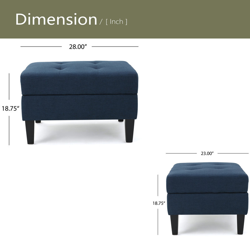 OTTOMAN DE RANGEMENT, Marine